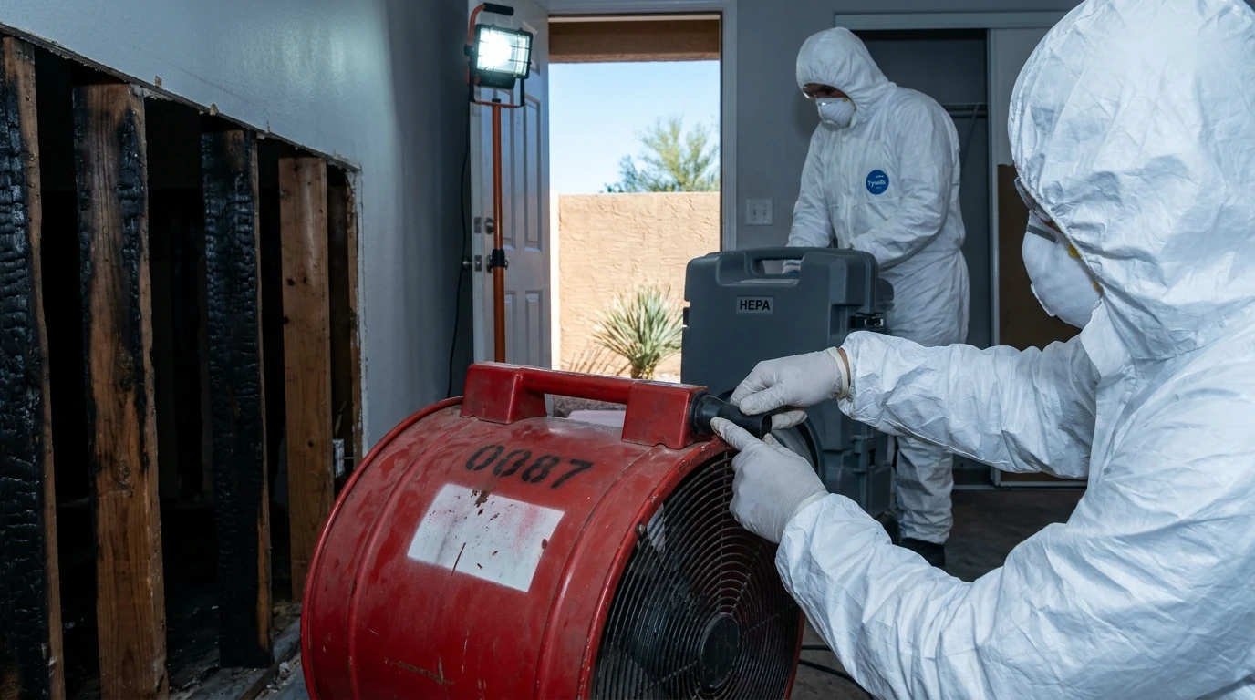 What does the fire damage restoration process actually involve